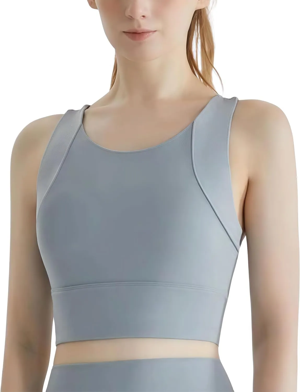 Upright Sports Bra, Upright Posture Corrector Sports Bra, Womens' Sports Bras Longline Wirefree Padded