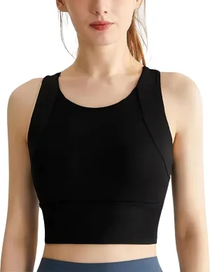 Upright Sports Bra, Upright Posture Corrector Sports Bra, Womens' Sports Bras Longline Wirefree Padded