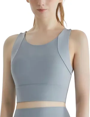 Upright Sports Bra, Upright Posture Corrector Sports Bra, Womens' Sports Bras Longline Wirefree Padded