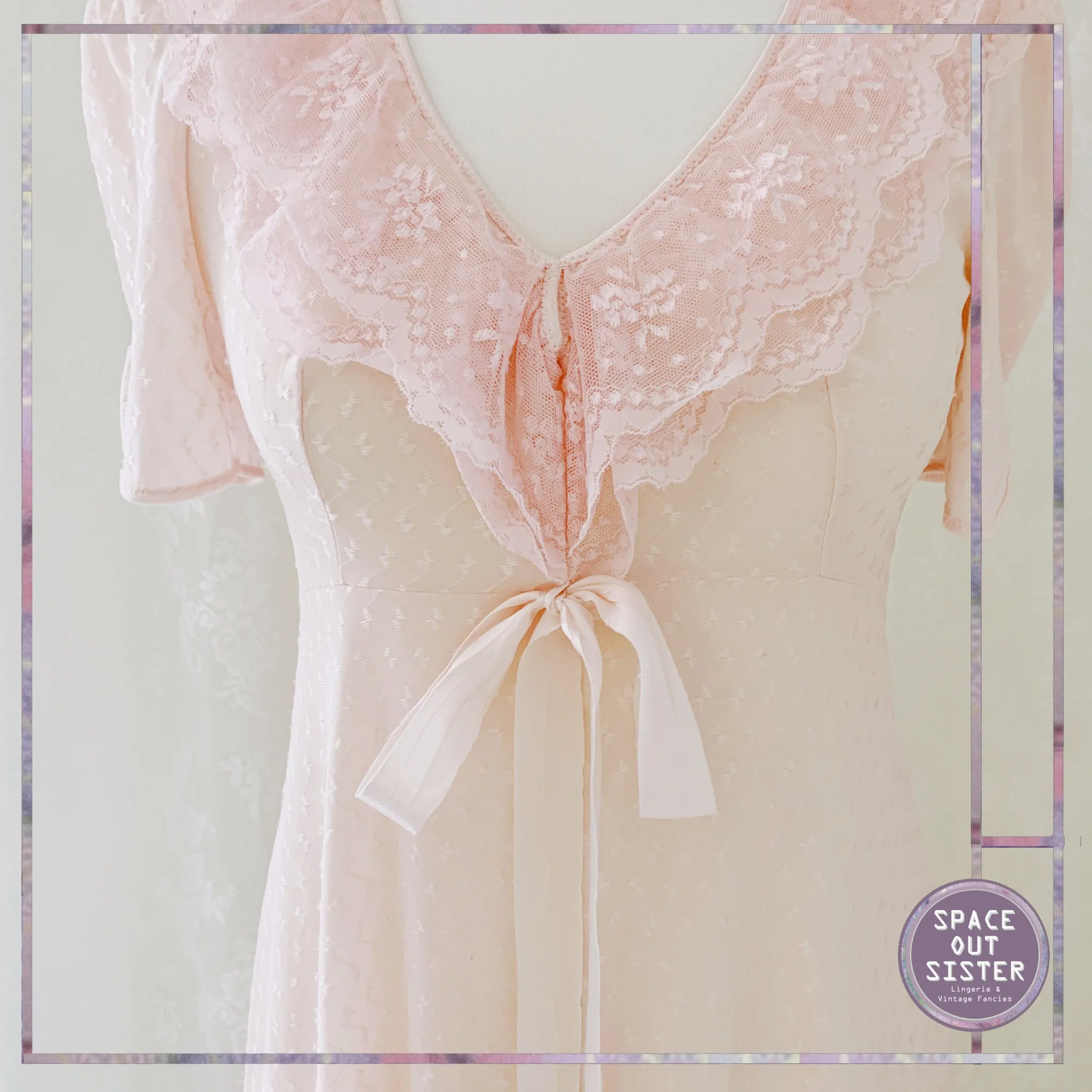 Vintage Rose Petal Nightgown