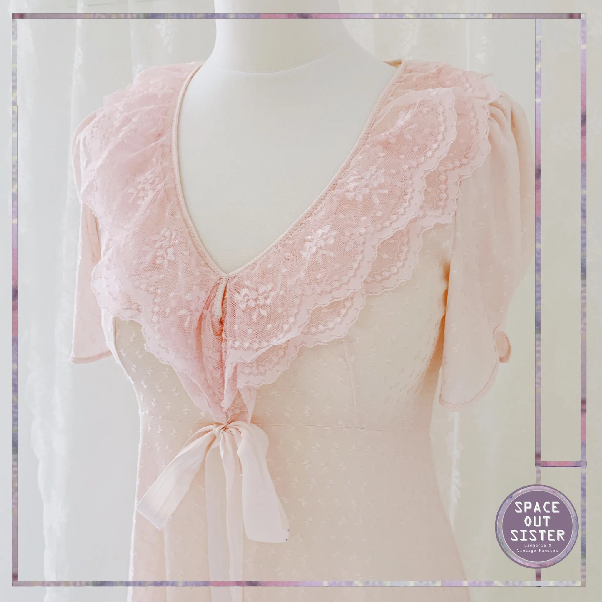 Vintage Rose Petal Nightgown