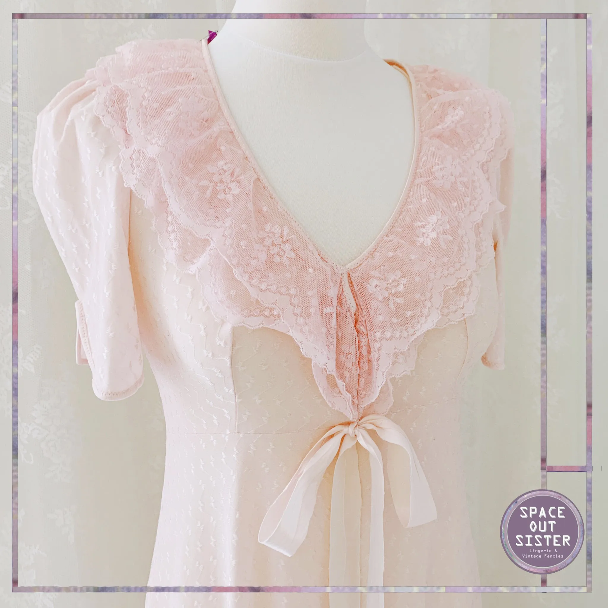 Vintage Rose Petal Nightgown