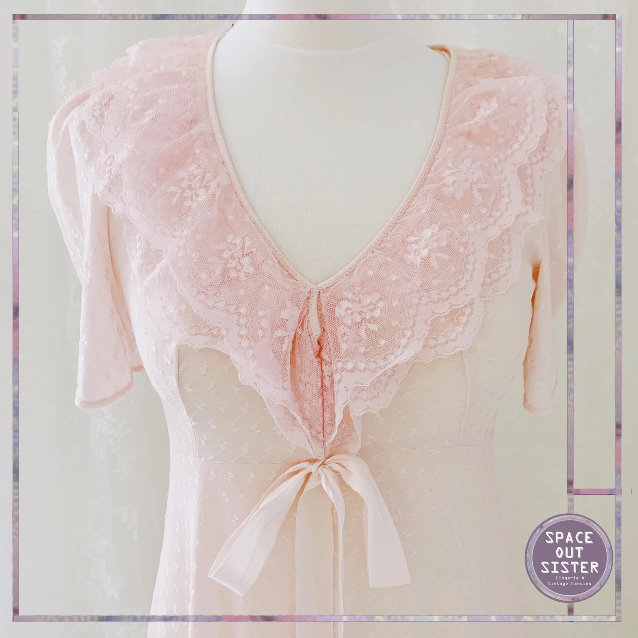 Vintage Rose Petal Nightgown