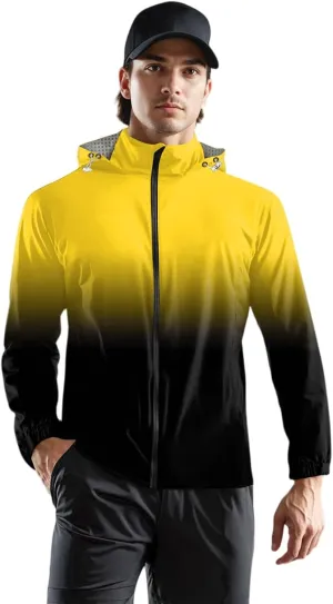Wind Breaker Jackets Mens Lightweight Waterproof Windbreaker, Big and Tall Work Outerwear