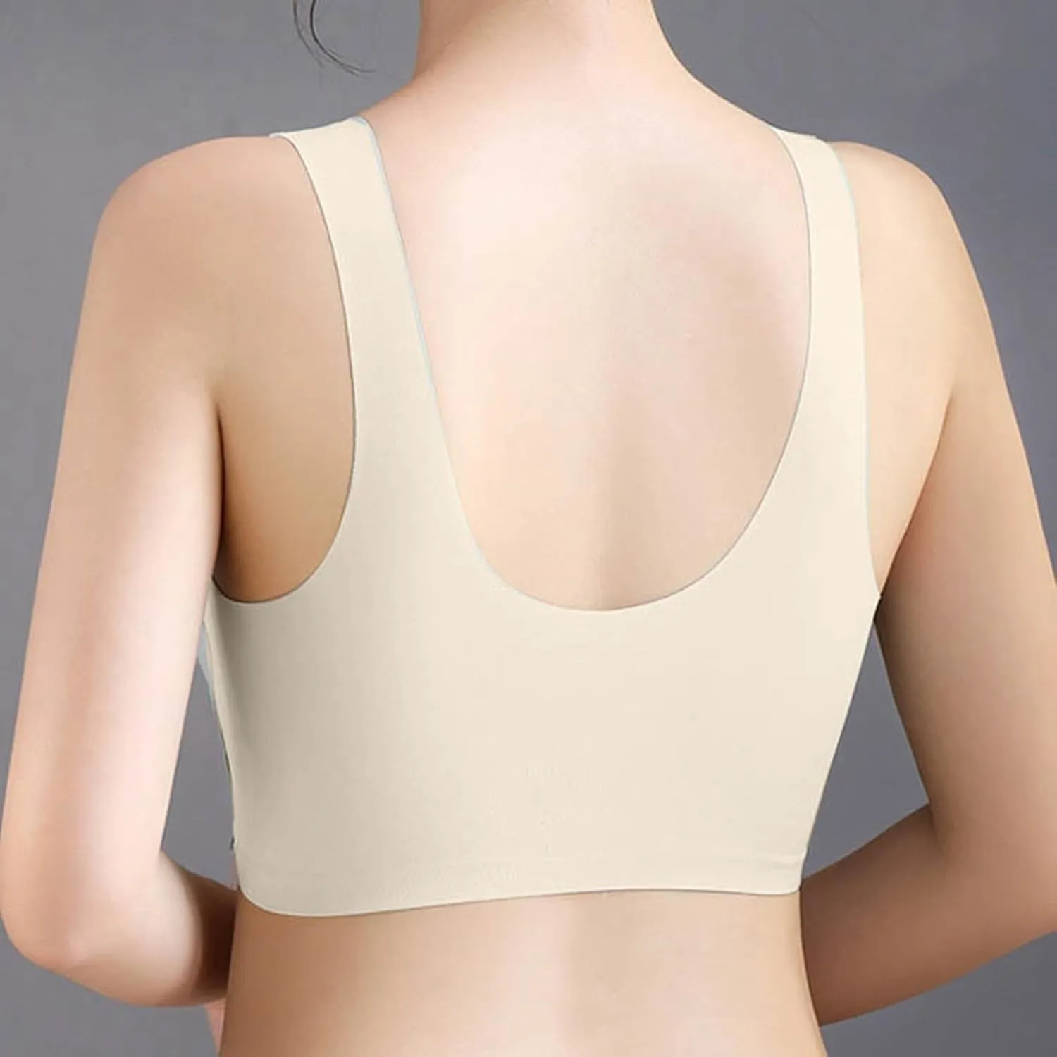 Wireless Bras for Women V Mesh Comfort Bralette Push up Bras No Underwire Seamless Full Coverage T Shirt Everyday Bra