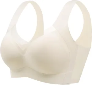 Wireless Bras for Women V Mesh Comfort Bralette Push up Bras No Underwire Seamless Full Coverage T Shirt Everyday Bra