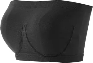 Wireless Strapless Bra, Bandeau Bra, Small to Plus Size Strapless Bras for Women, Strapless Bras Metallic Shear Shirt