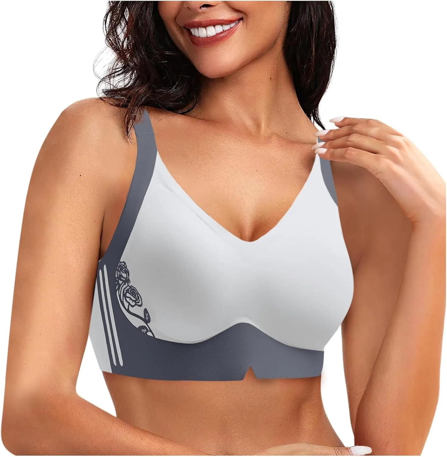 Wmstylist Powerful Push-Up Seamless Bra Full Coverage Seamless Bras for Everyday Sports Pushup Bra Wm Stylist Bras