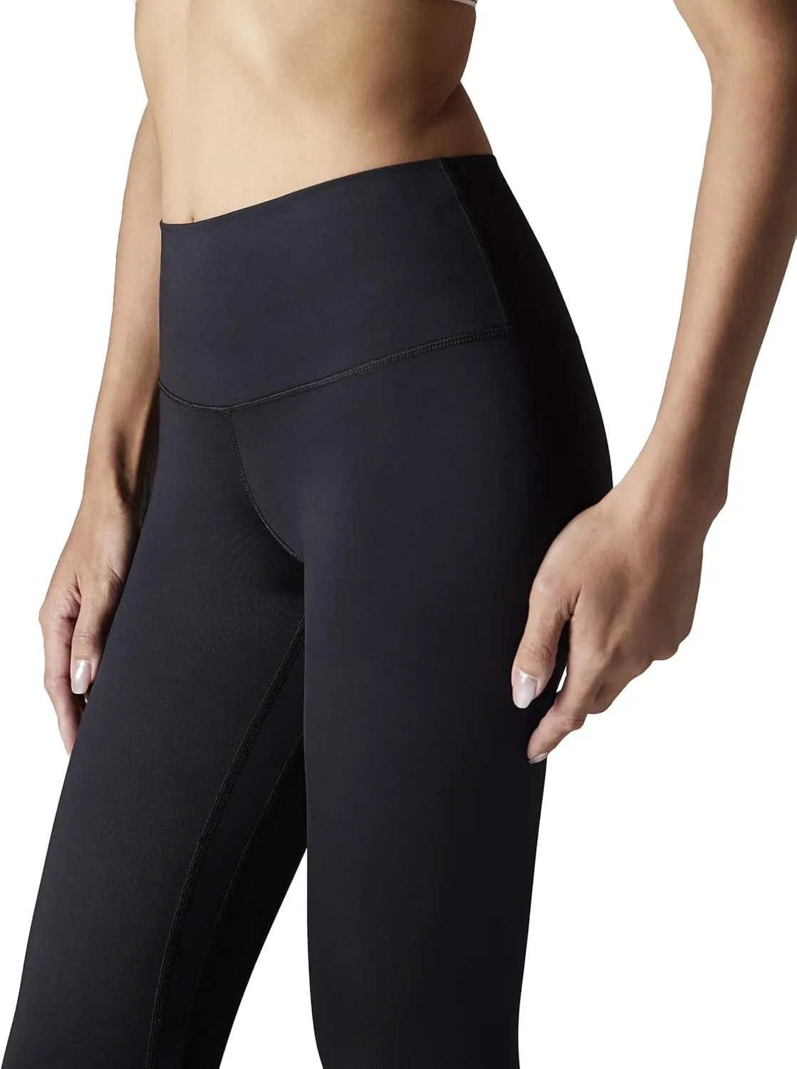 Women's Leggings, 25 inch Inseam, Black, for Everyday wear, Gym, and Yoga.