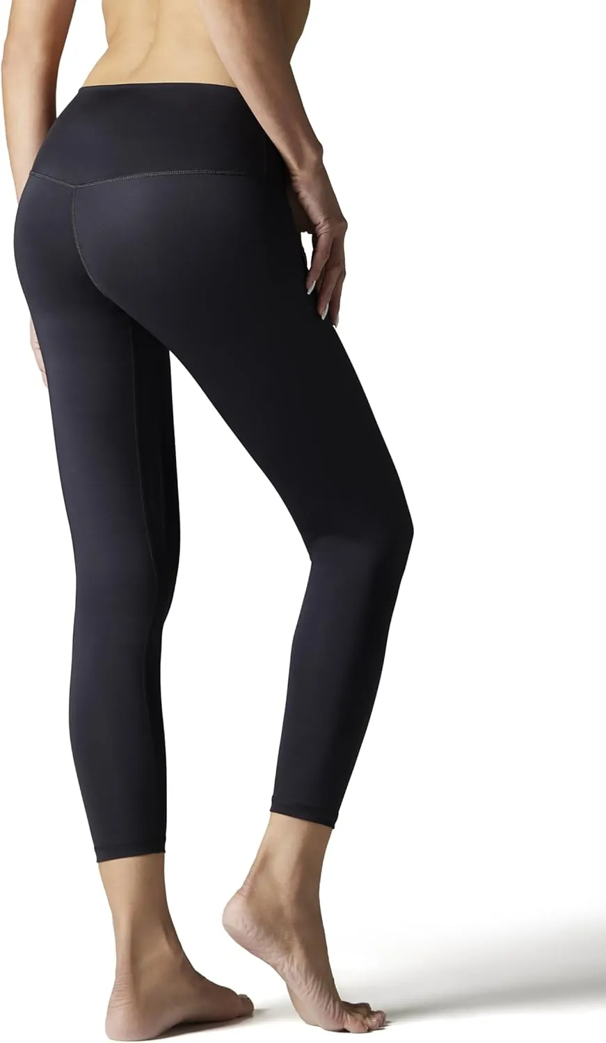 Women's Leggings, 25 inch Inseam, Black, for Everyday wear, Gym, and Yoga.