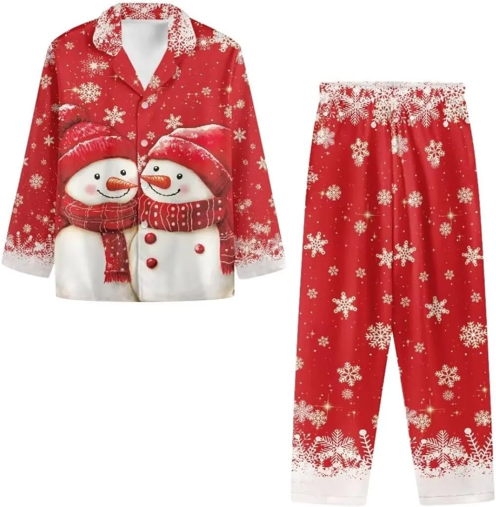 Women's Pajamas Set Long Pants V-Neck Sleepwear Sets Soft Night Wear Loungewear Pajama House Wear Size XS-4XL