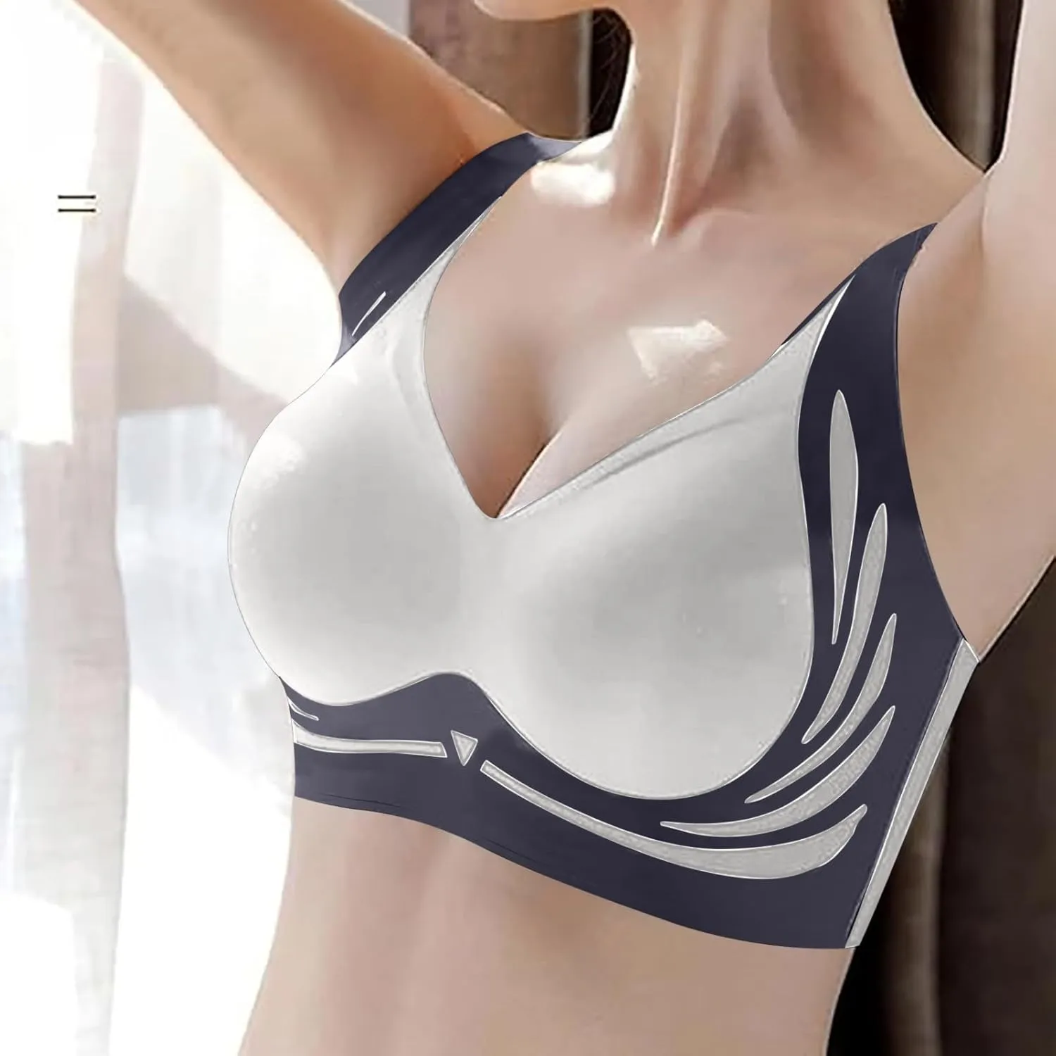 Womens Seamless Wireless Bra Push up Full Coverage Super Gather Bralette No Underwire Anti Sagging Comfortable Everyday Bras