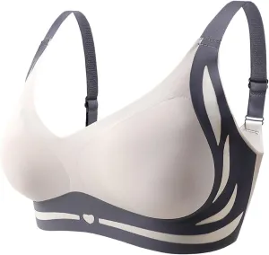 Womens Seamless Wireless Bra Push up Full Coverage Super Gather Bralette No Underwire Anti Sagging Comfortable Everyday Bras