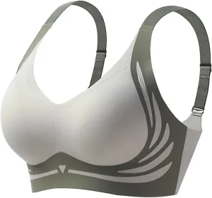 Womens Seamless Wireless Bra Push up Full Coverage Super Gather Bralette No Underwire Anti Sagging Comfortable Everyday Bras