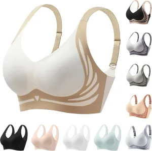 Womens Seamless Wireless Bra Push up Full Coverage Super Gather Bralette No Underwire Anti Sagging Comfortable Everyday Bras