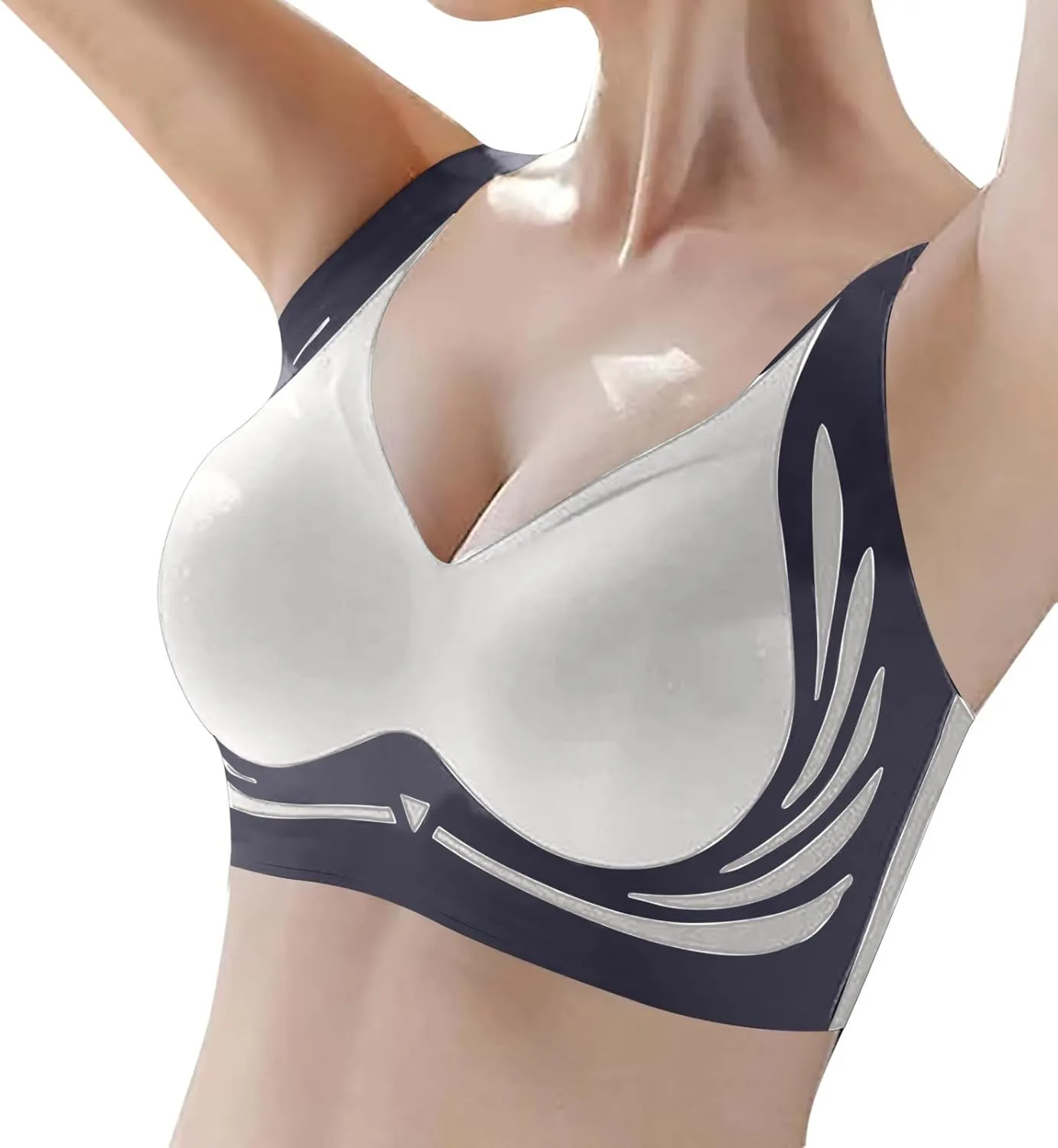 Womens Seamless Wireless Bra Push up Full Coverage Super Gather Bralette No Underwire Anti Sagging Comfortable Everyday Bras