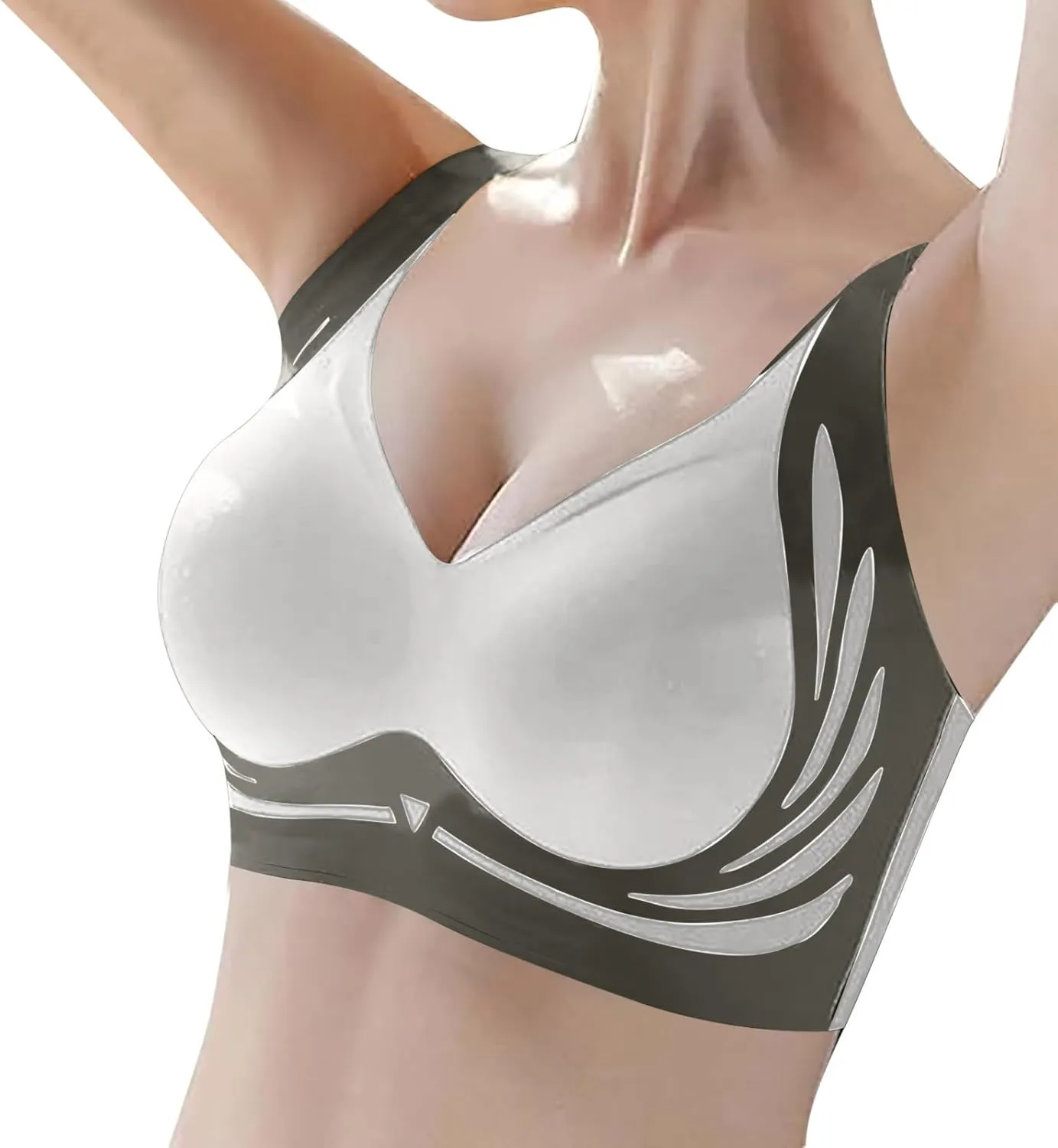 Womens Seamless Wireless Bra Push up Full Coverage Super Gather Bralette No Underwire Anti Sagging Comfortable Everyday Bras