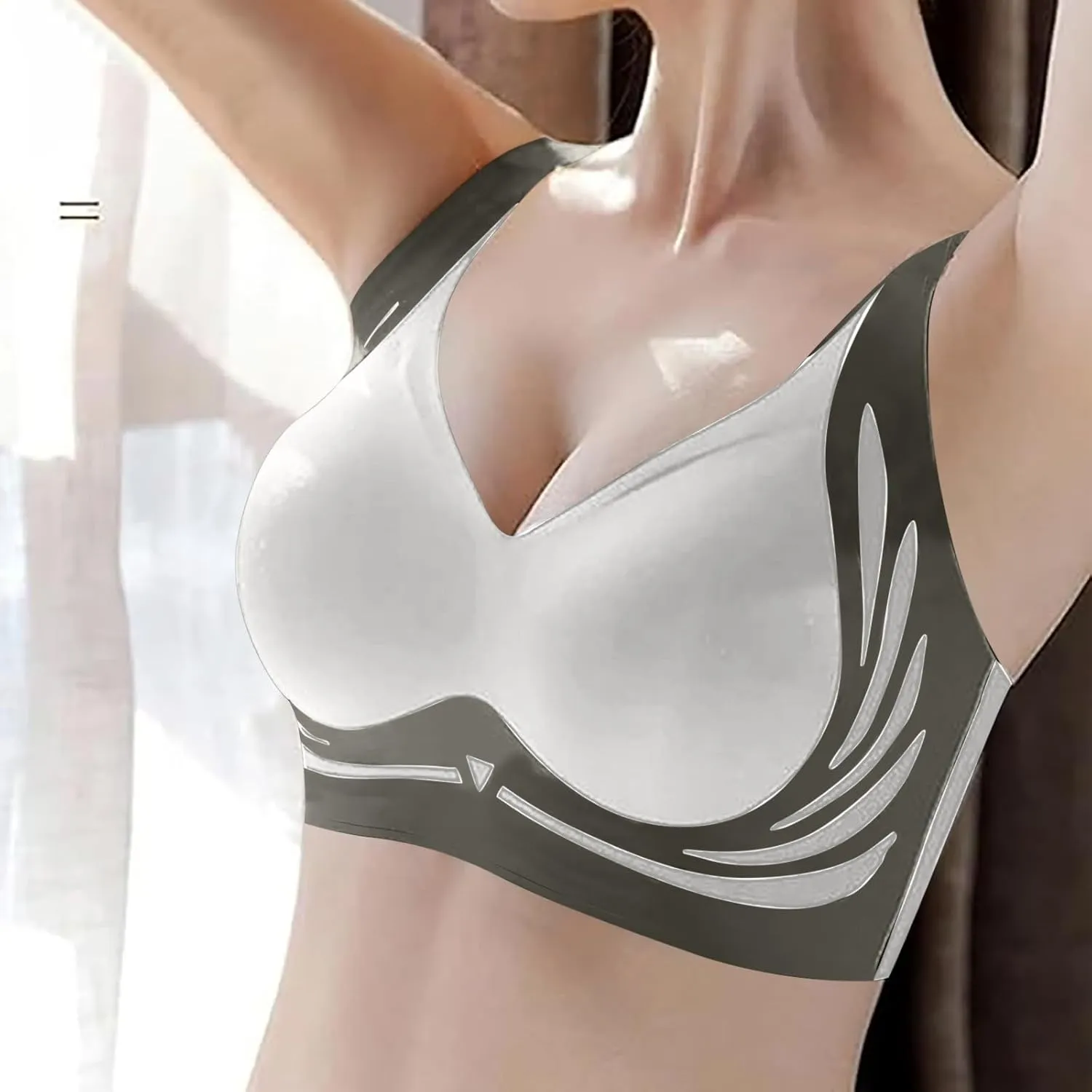 Womens Seamless Wireless Bra Push up Full Coverage Super Gather Bralette No Underwire Anti Sagging Comfortable Everyday Bras