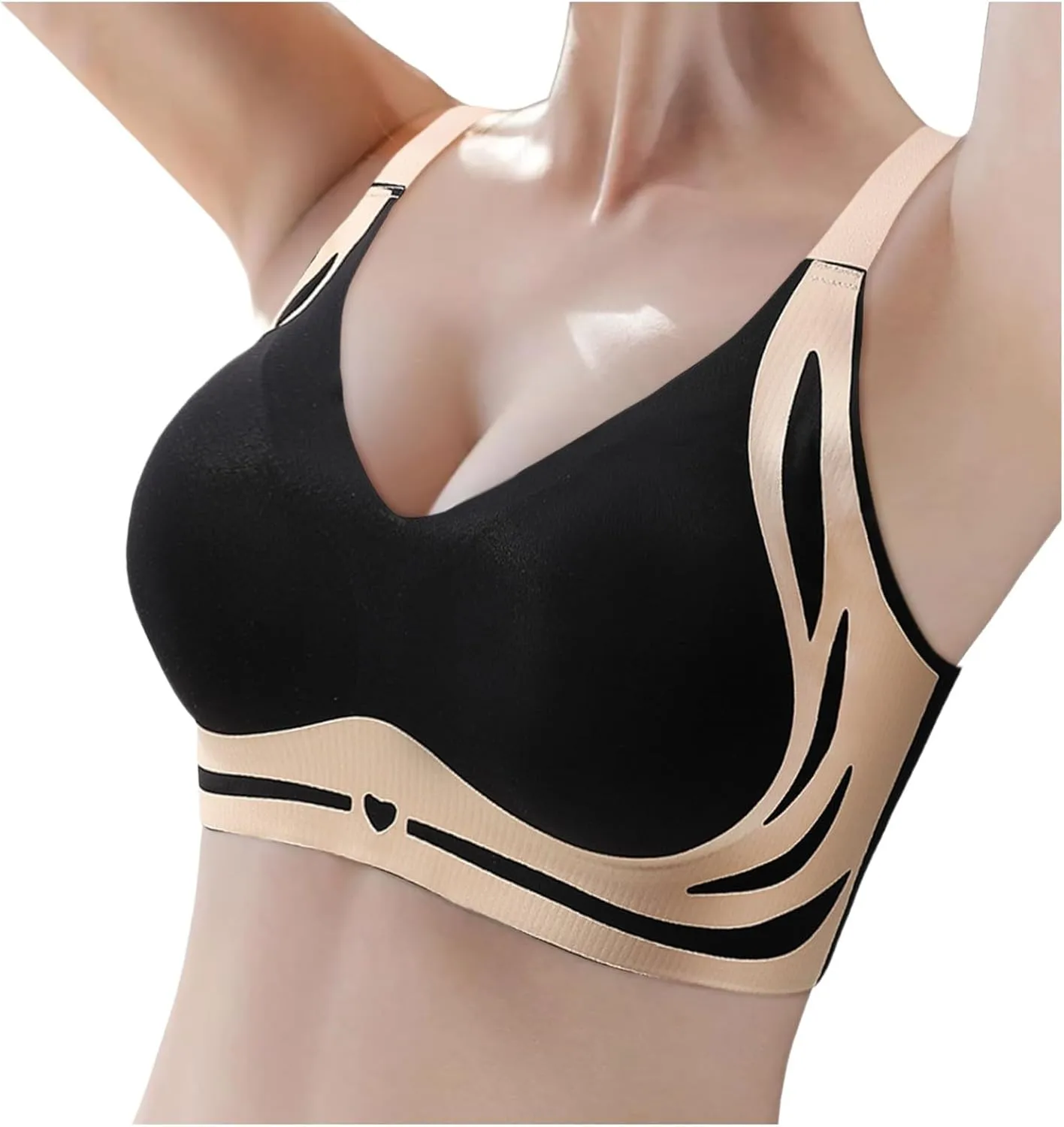Womens Seamless Wireless Bra Push up Full Coverage Super Gather Bralette No Underwire Anti Sagging Comfortable Everyday Bras