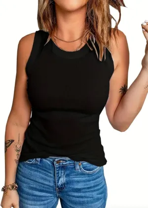 Women's Slim Fitted Summer Sports Tank Top - Perfect for Workouts & Casual Wear!