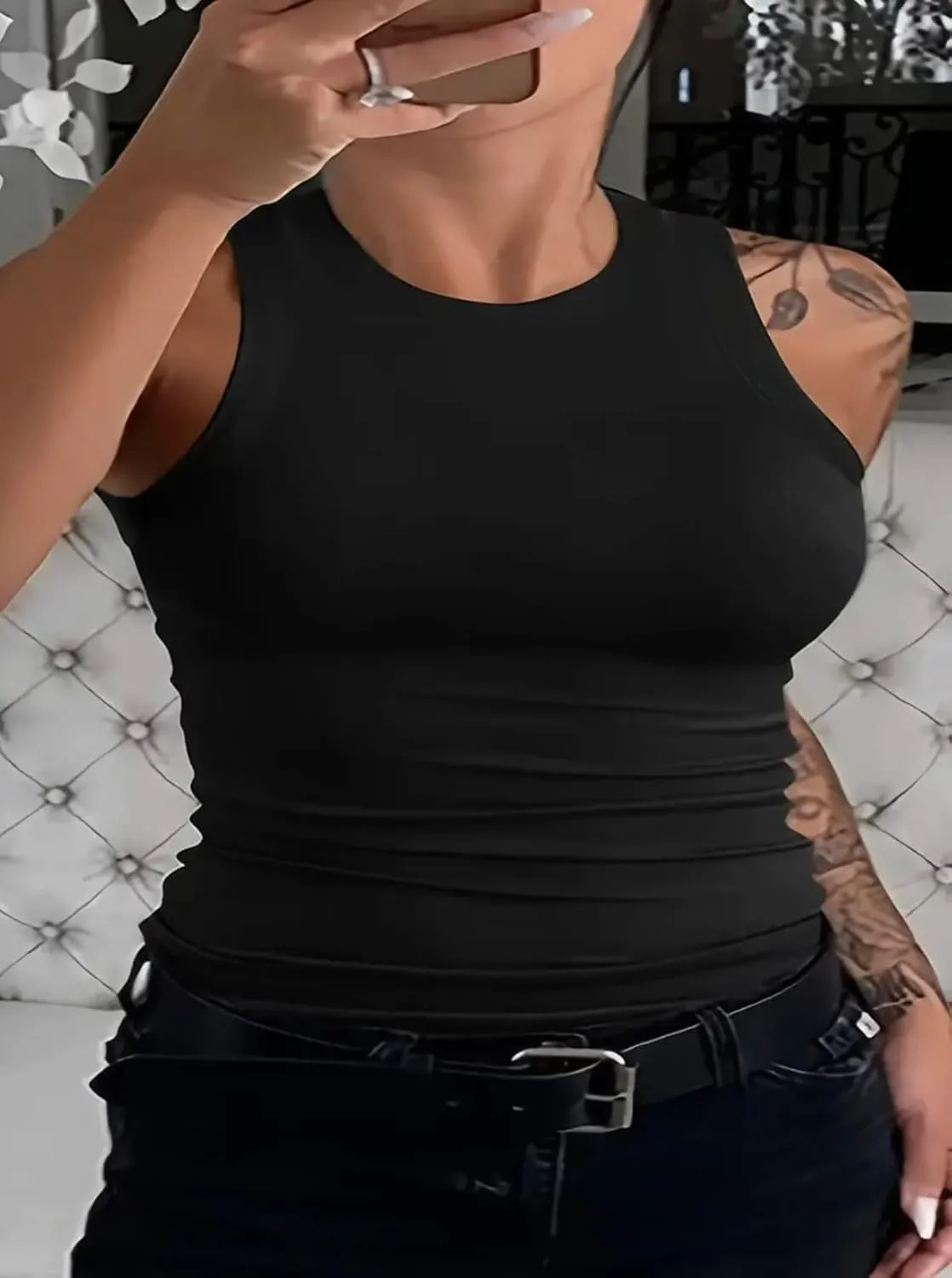 Women's Slim Fitted Summer Sports Tank Top - Perfect for Workouts & Casual Wear!