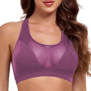 Women's Sports Bra Padded Underwear Sexy Top Athletic Running Sports Bra Mesh Workout Bra Yoga Bra