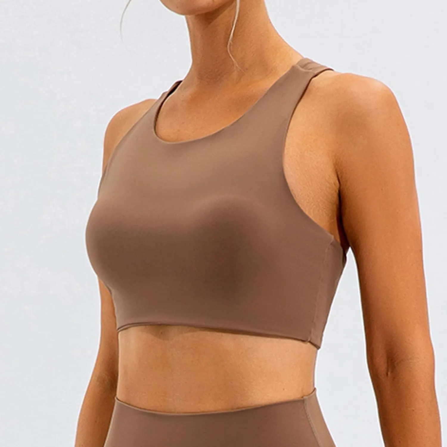 Womens Sports Bra Yoga Bra Push Up High Support Sports Underwear Racer Back Bra Shelf Bra Cute Bra Everyday Bra
