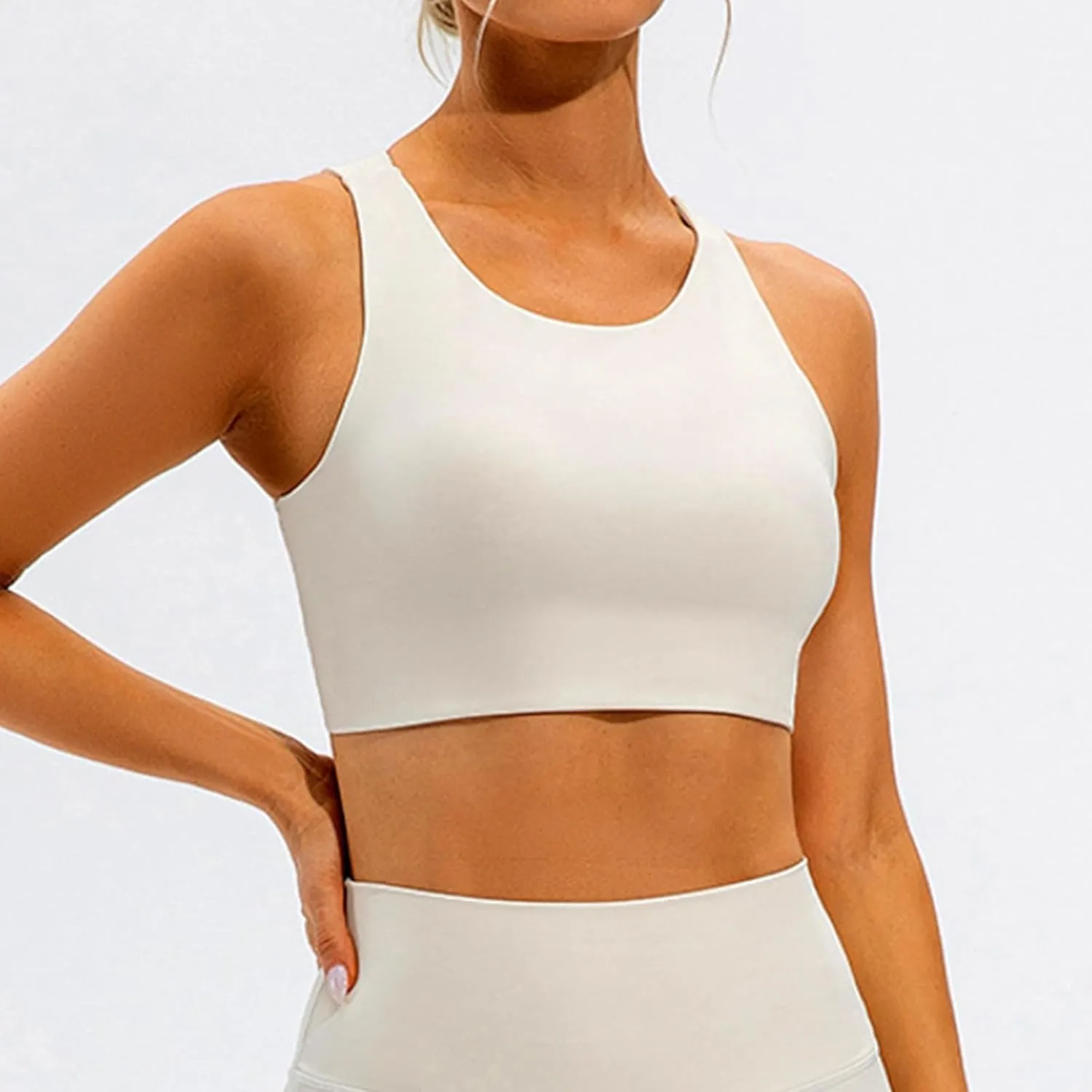 Womens Sports Bra Yoga Bra Push Up High Support Sports Underwear Racer Back Bra Shelf Bra Cute Bra Everyday Bra