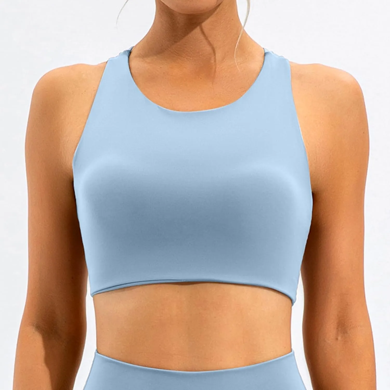 Womens Sports Bra Yoga Bra Push Up High Support Sports Underwear Racer Back Bra Shelf Bra Cute Bra Everyday Bra