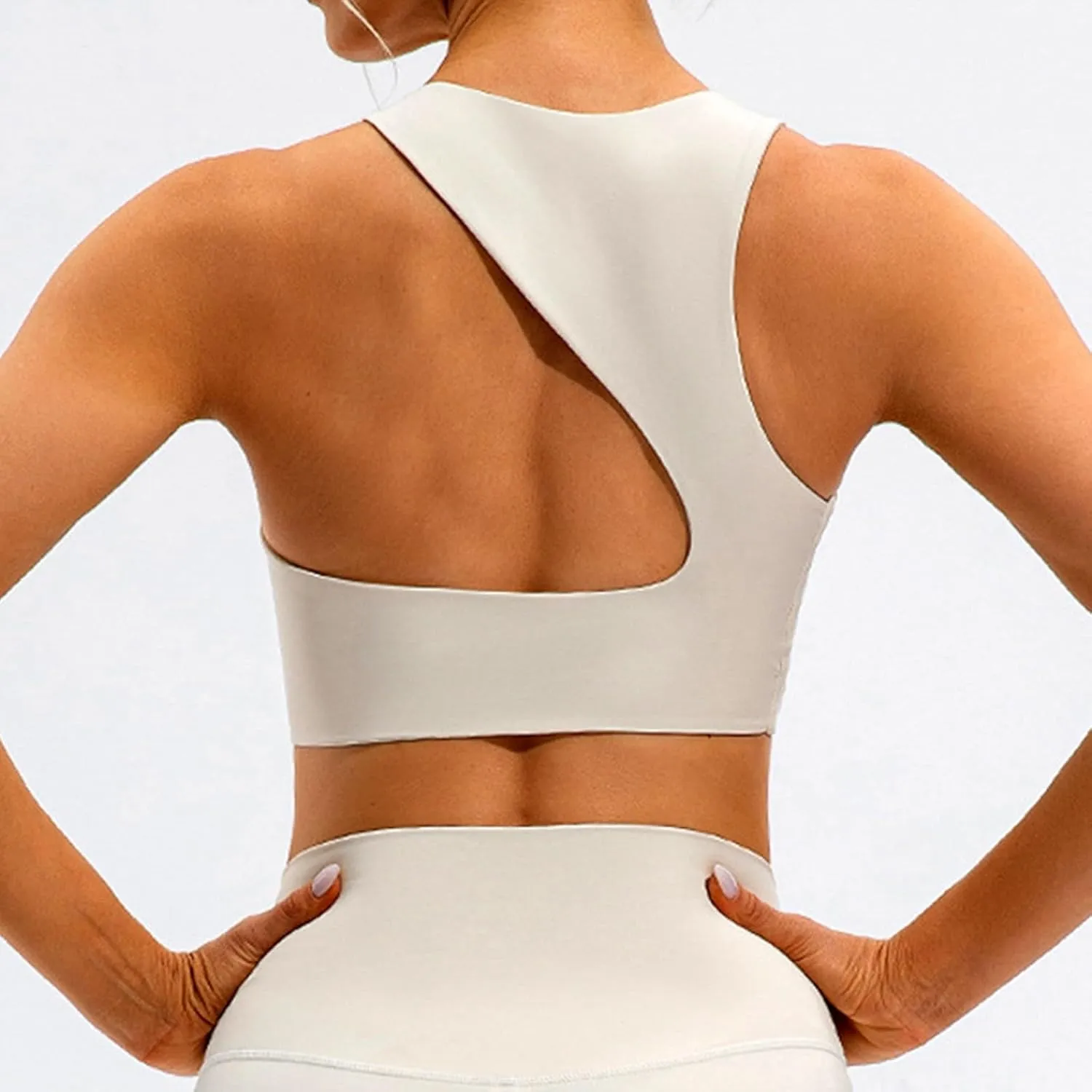 Womens Sports Bra Yoga Bra Push Up High Support Sports Underwear Racer Back Bra Shelf Bra Cute Bra Everyday Bra