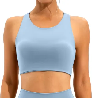 Womens Sports Bra Yoga Bra Push Up High Support Sports Underwear Racer Back Bra Shelf Bra Cute Bra Everyday Bra