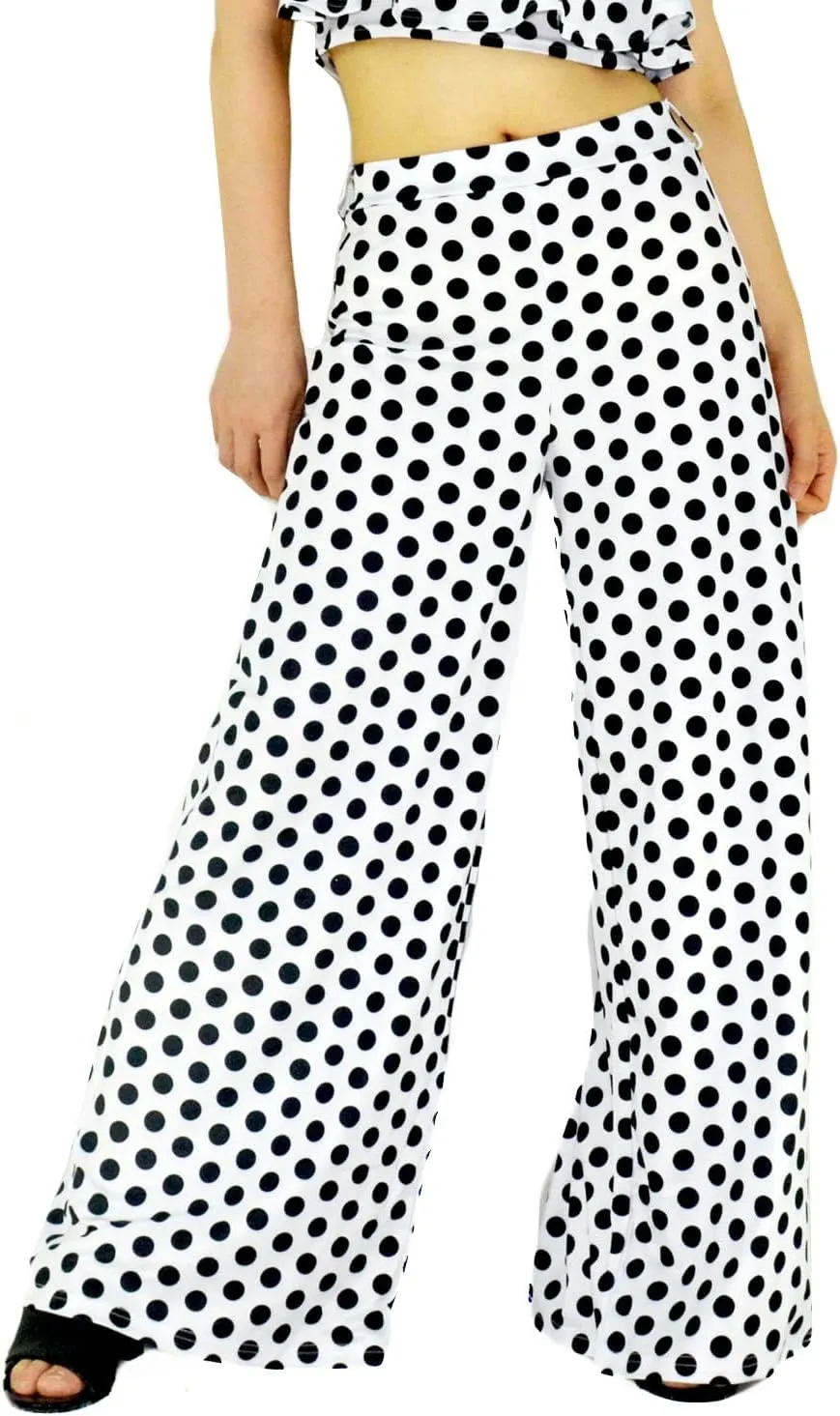 Women's Stretchy Wide Leg Long Palazzo Pants Yoga Comfy Casual Wear Trouser