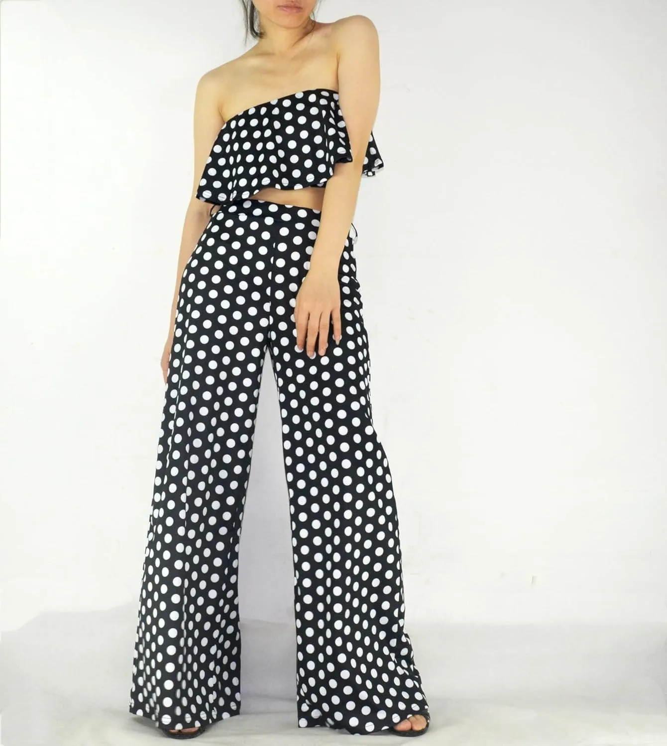 Women's Stretchy Wide Leg Long Palazzo Pants Yoga Comfy Casual Wear Trouser