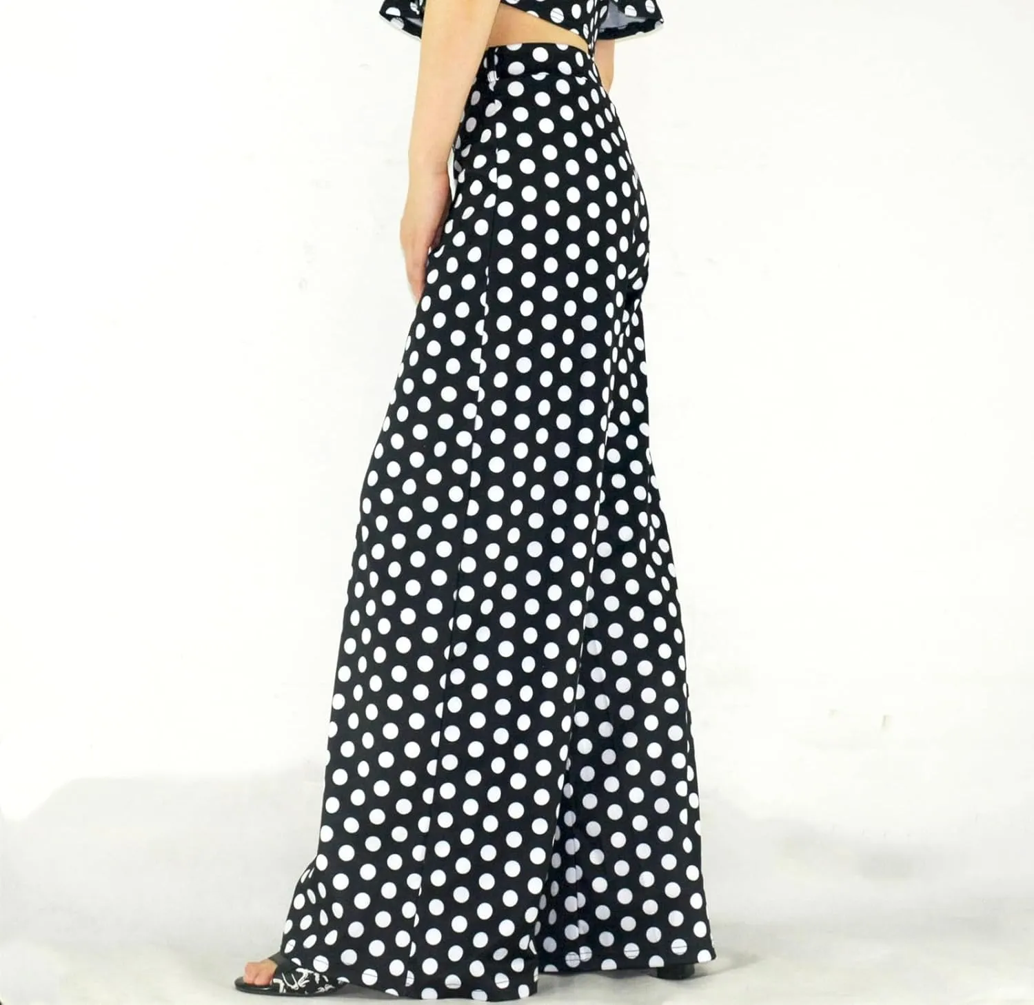 Women's Stretchy Wide Leg Long Palazzo Pants Yoga Comfy Casual Wear Trouser