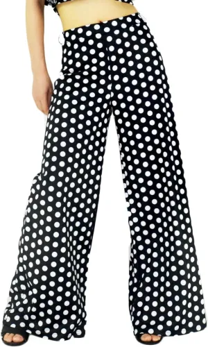 Women's Stretchy Wide Leg Long Palazzo Pants Yoga Comfy Casual Wear Trouser