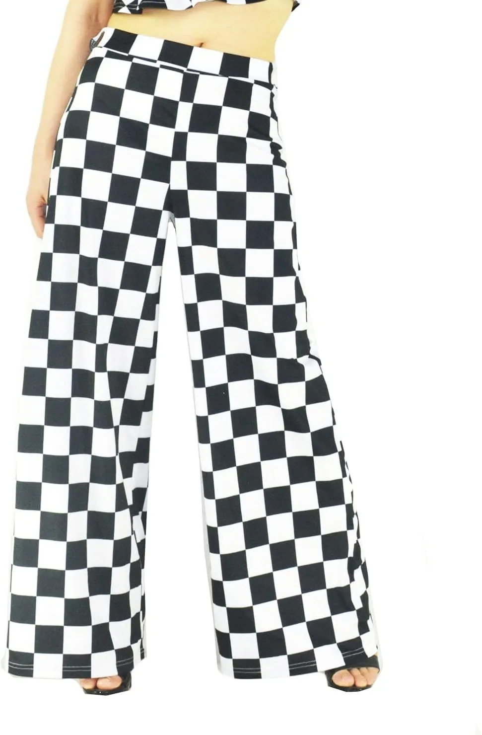 Women's Stretchy Wide Leg Long Palazzo Pants Yoga Comfy Casual Wear Trouser