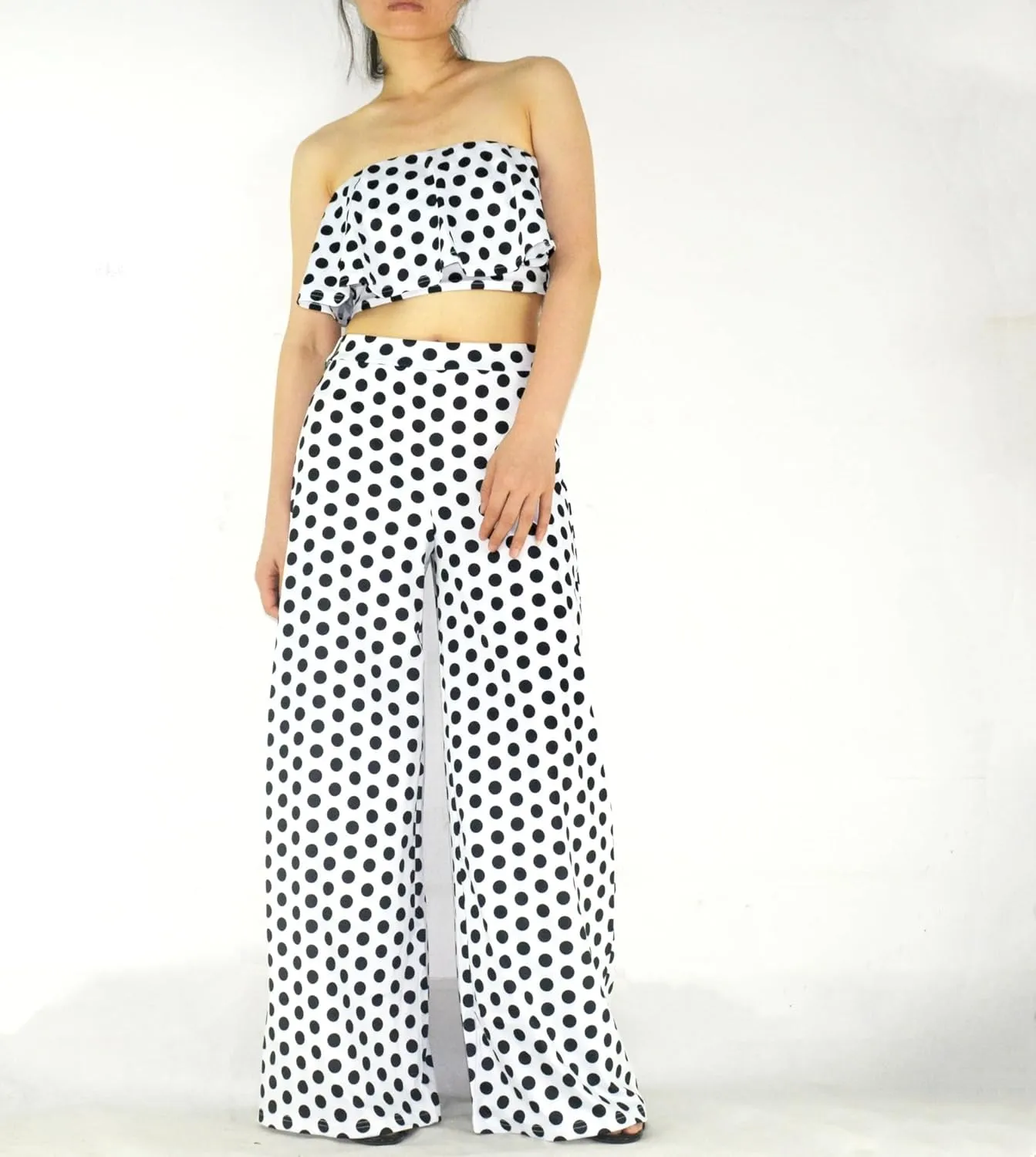 Women's Stretchy Wide Leg Long Palazzo Pants Yoga Comfy Casual Wear Trouser