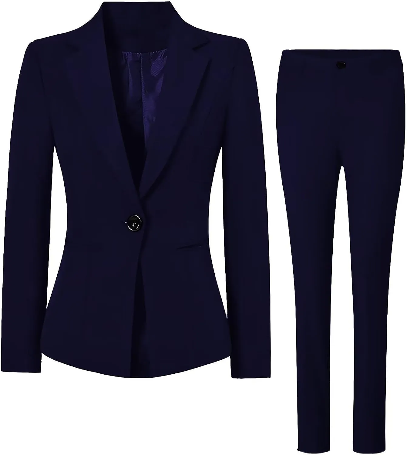 Womens Suit Set 2 Piece Suit Blazer Pants Set Business Suit Jacket for Women Office Lady Work Pants Suit Set