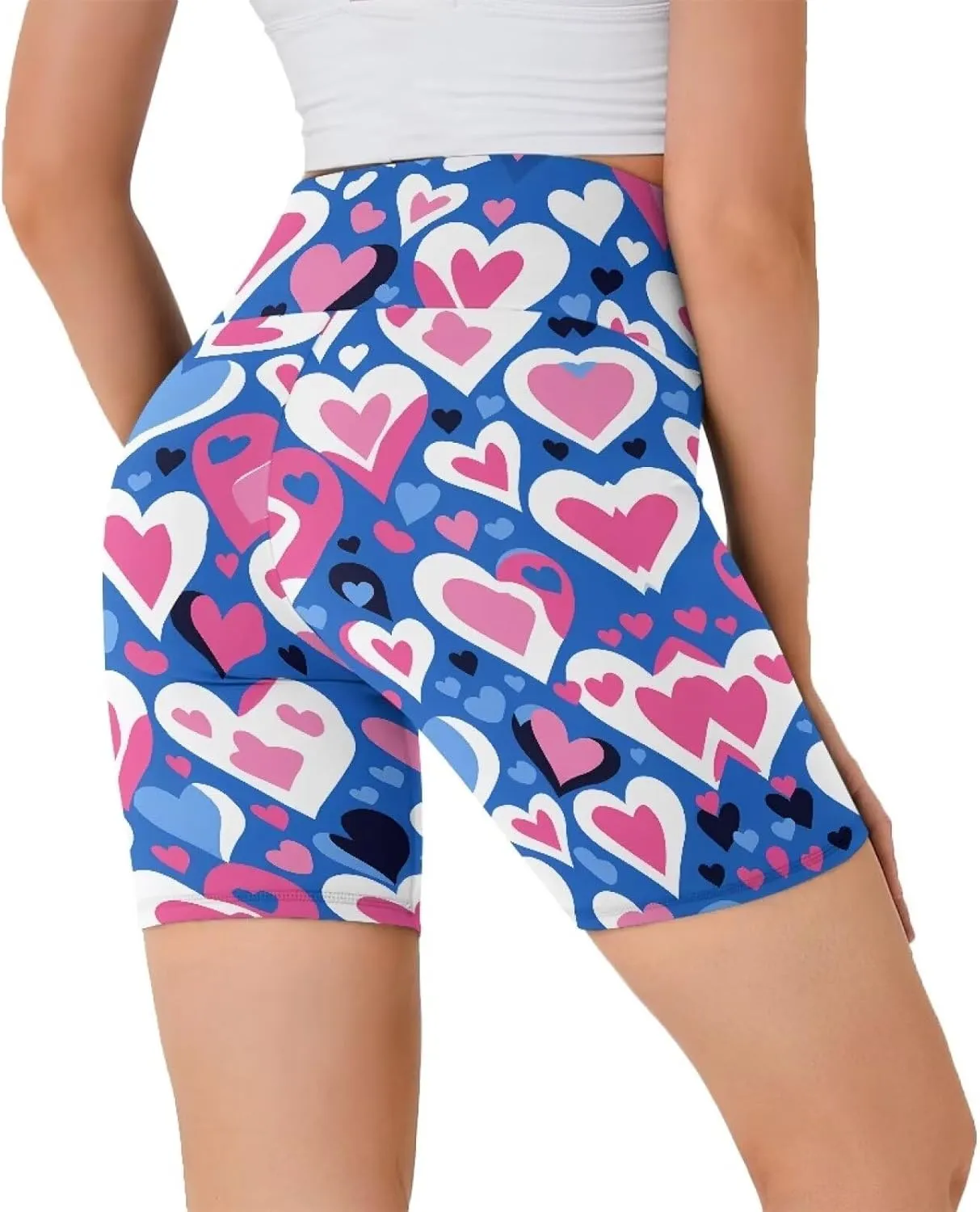Workout Shorts Women High Waist Gym Shorts Tummy Control Workout Naked Feeling Biker Shorts Seamless Athletic Wear