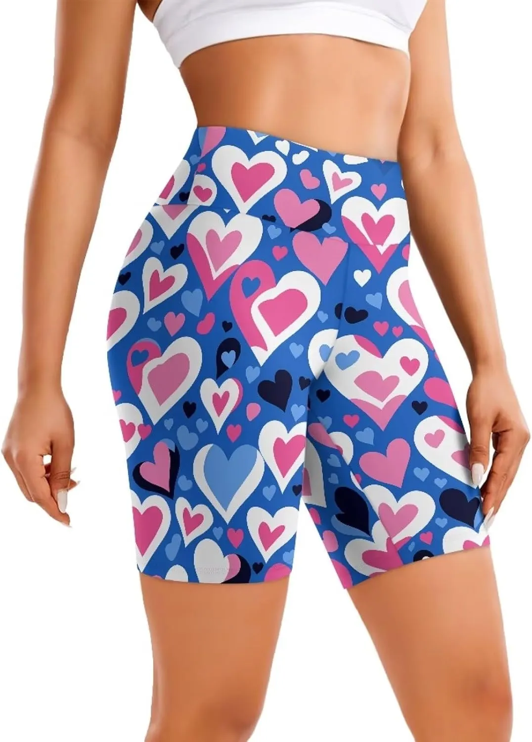 Workout Shorts Women High Waist Gym Shorts Tummy Control Workout Naked Feeling Biker Shorts Seamless Athletic Wear