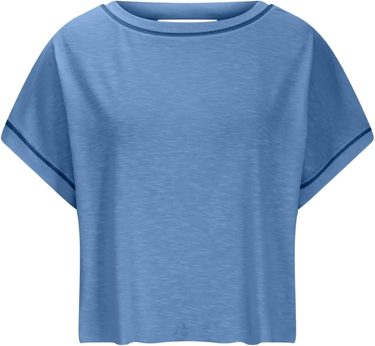 Workout Tops for Women Open Back Short Sleeve Shirts Backless Gym Yoga Tshirt Top Trendy Running Crop Tees