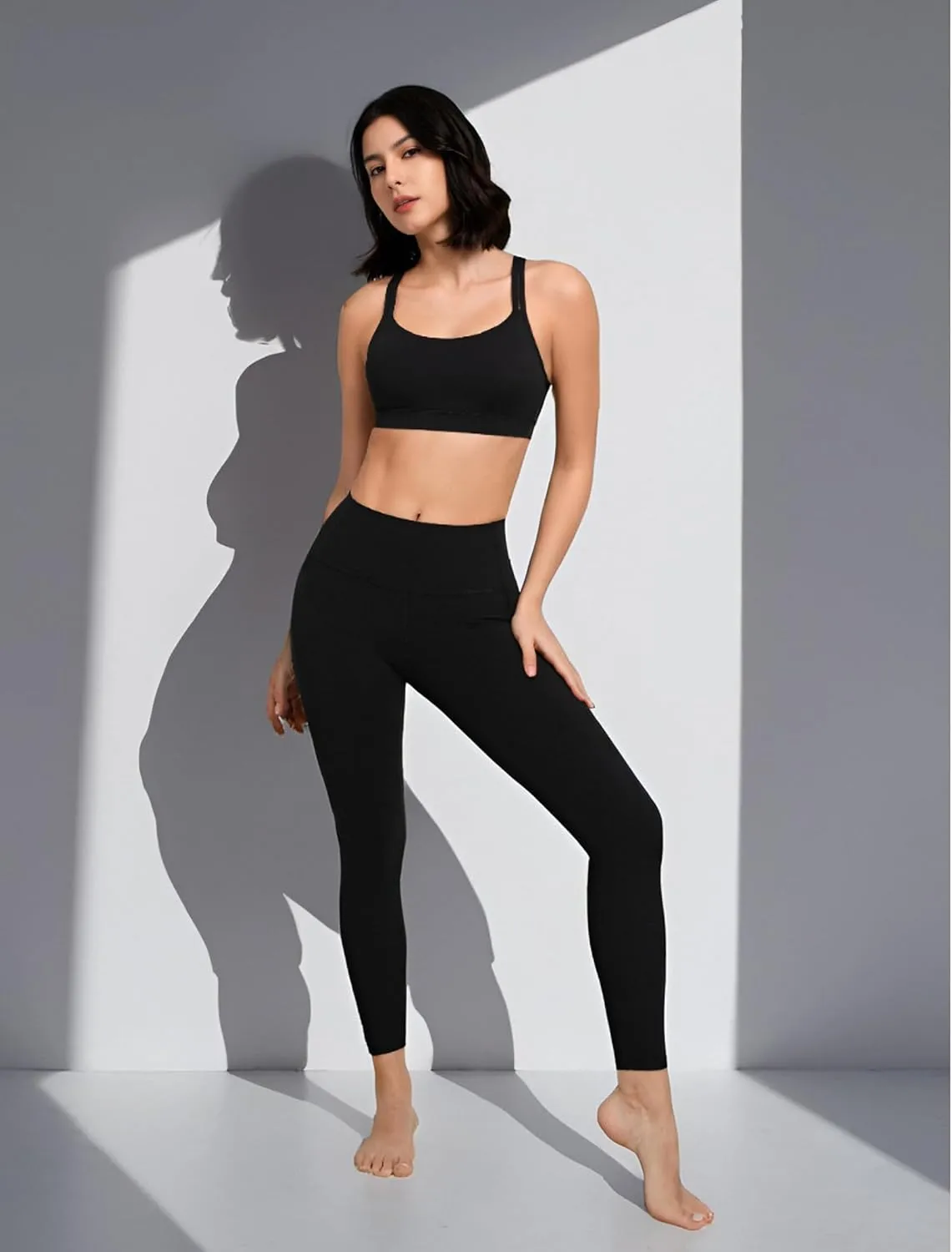 Yvette Yoga Sports Bra for Women - Padded Strappy Cute Sports Bra