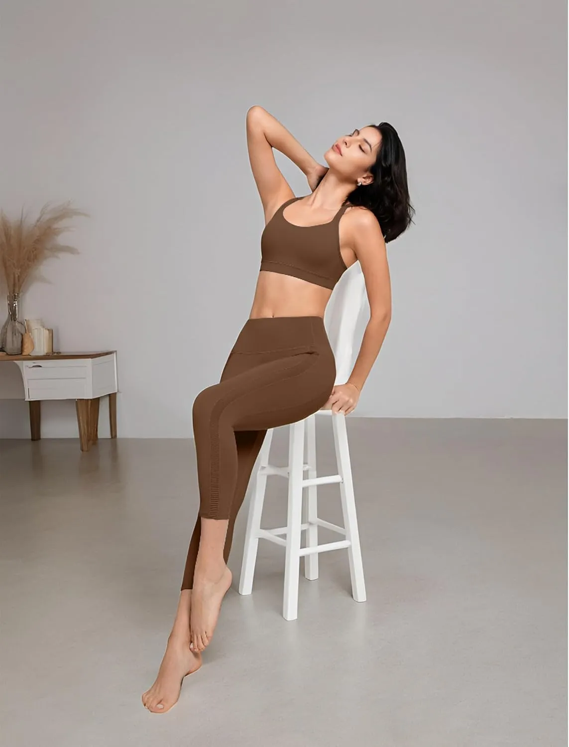 Yvette Yoga Sports Bra for Women - Padded Strappy Cute Sports Bra