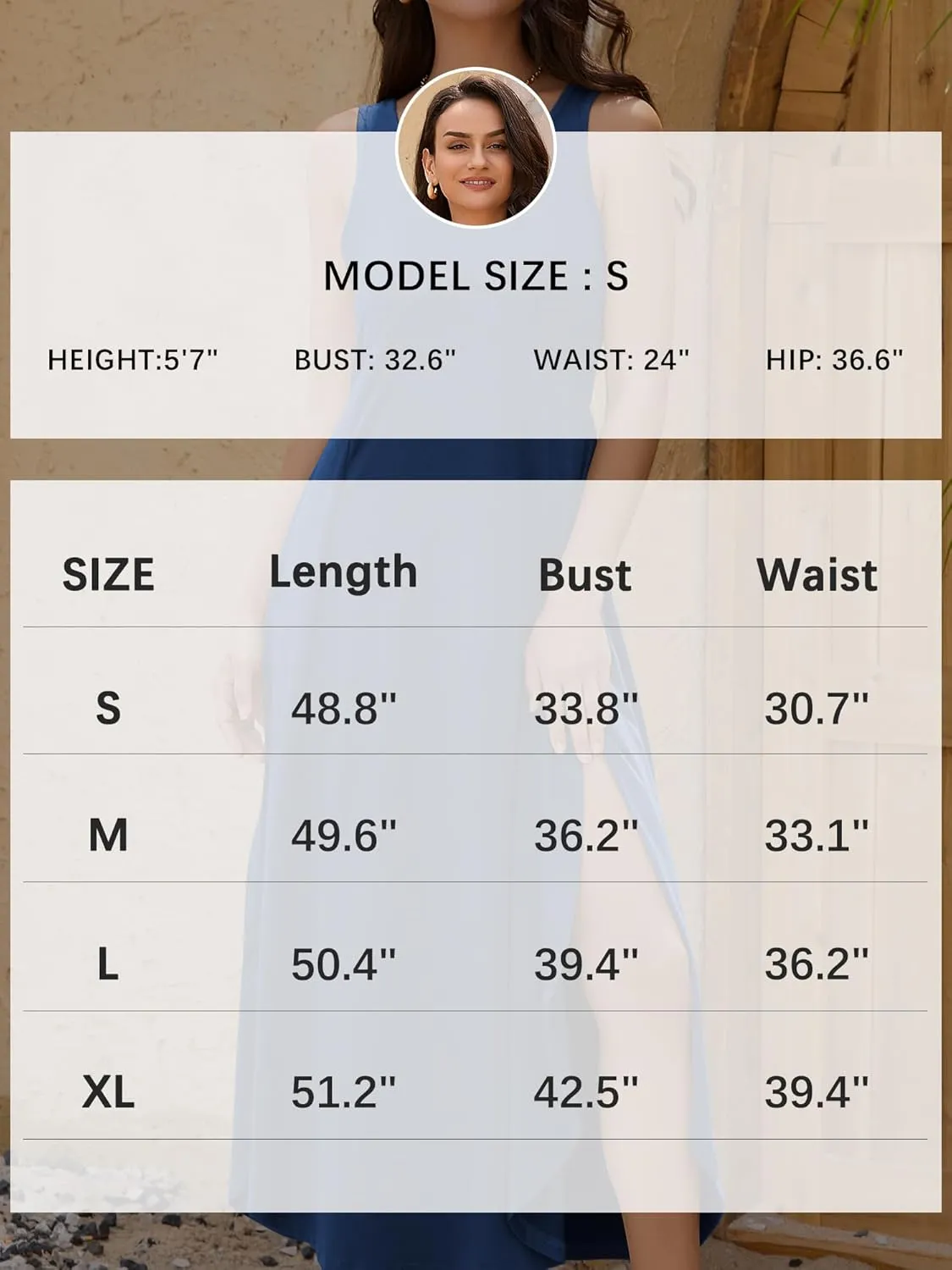 ZAFUL U Neck Backless Split Flowy Maxi Casual Tank Dress