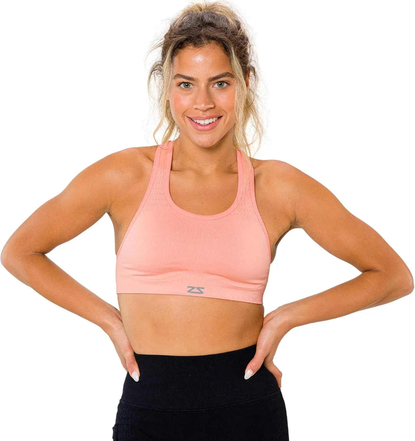 Zensah Seamless Sports Bra - Best Sports Bra for Running, Made in USA