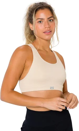 Zensah Seamless Sports Bra - Best Sports Bra for Running, Made in USA
