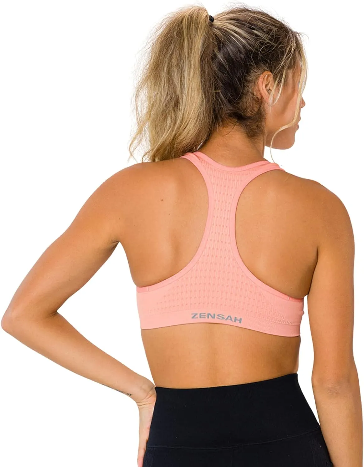 Zensah Seamless Sports Bra - Best Sports Bra for Running, Made in USA