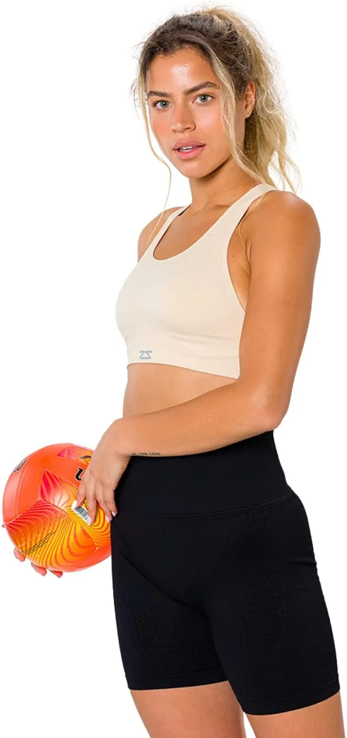 Zensah Seamless Sports Bra - Best Sports Bra for Running, Made in USA